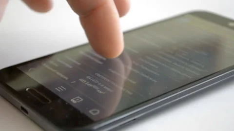 Browsing the pages of the text on the Internet Stock Footage 62908178