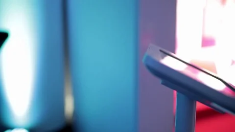 Browsing Screen of a Tablet Stock Footage 70725184