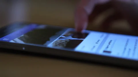 Browsing Social Network on Smart Phone Video stock 38863037