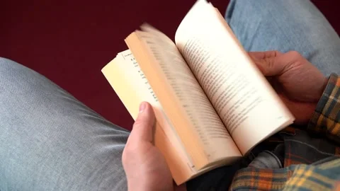 Browsing through pages of book Stock Footage 160814544