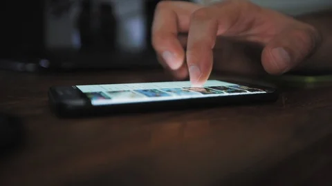 Browsing trends on smartphone Stock Footage 111972170