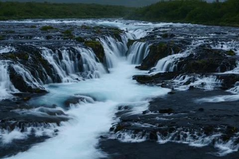 Bruarfoss waterfall Stock Photos