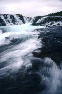 Bruarfoss waterfall Stock Photos