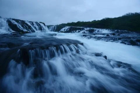 Bruarfoss waterfall Stock Photos