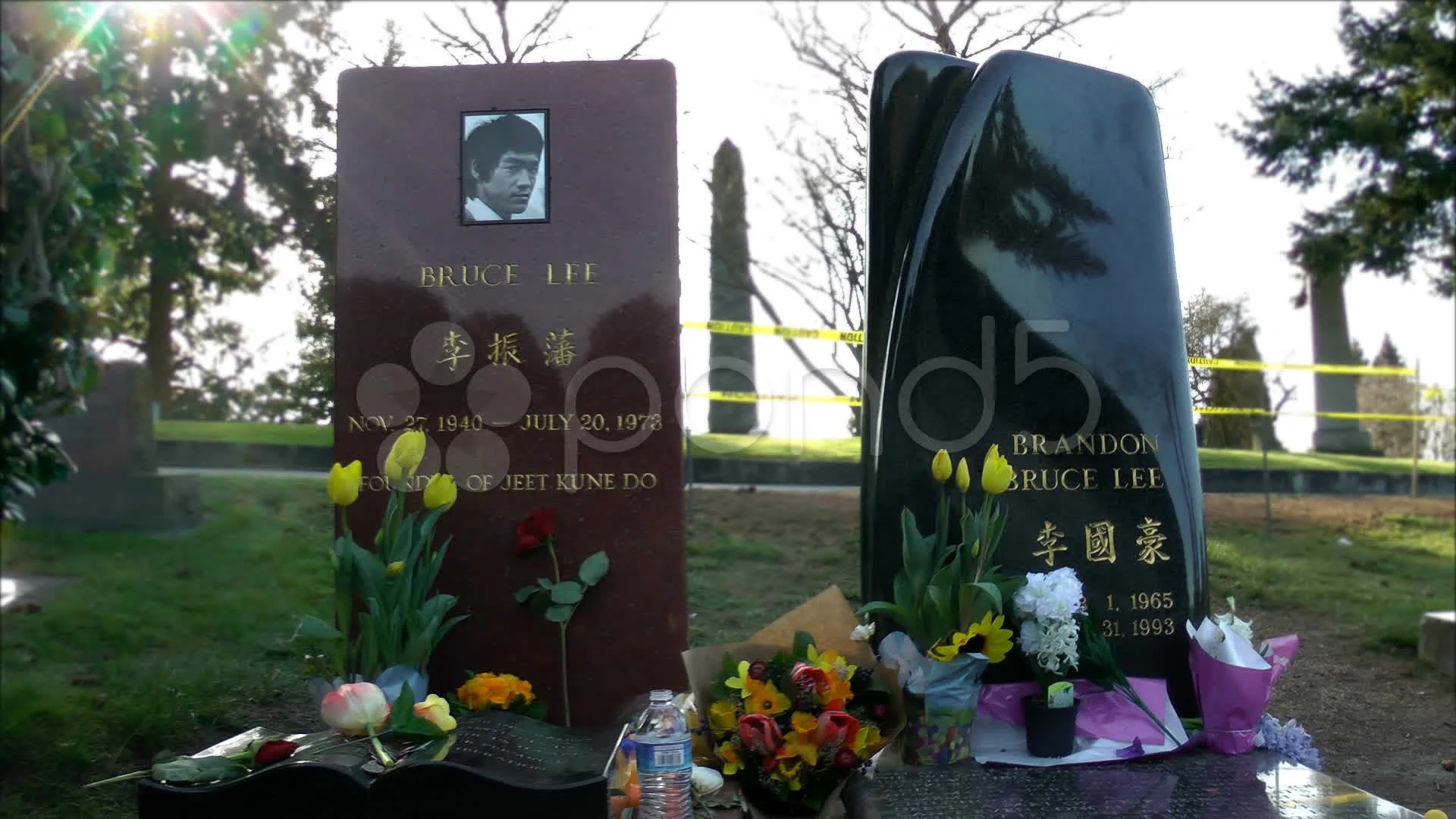 Bruce Lee grave site | Stock Video | Pond5
