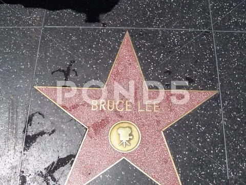 Bruce Lee Walk of fame Stock Photos
