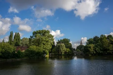 Bruges park Stock Photos