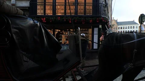Brugge city life Stock Footage 232610448