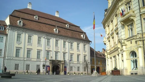 Brukenthal Museum Sibiu Stock-Footage 106194899