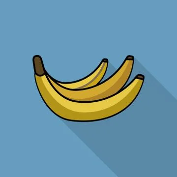 Brunch of bananas Stock Illustration