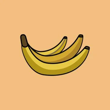 Brunch of bananas Stock Illustration