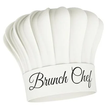 Brunch chef hat. 3D rendering Stock Illustration