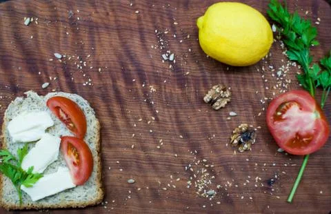 Brunch time: healthy and tasty food Foto stock