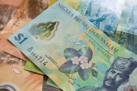 Brunei $1 note Stock Photos