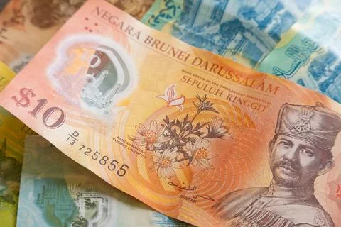 Brunei $10 note Stock Photos