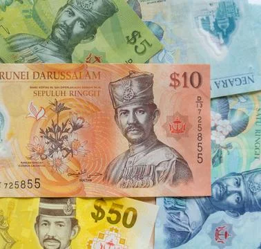 Brunei $10 note Stock Photos