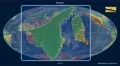 Brunei - 3D tube zoom (Mollweide projection). Relief 4k or 4k+ Resolution