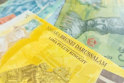 Brunei $50 note Foto stock