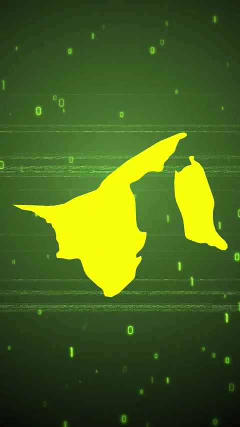 Brunei Digital Map Intro Stock Footage 258835308