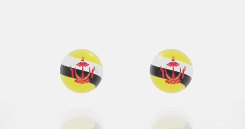 Brunei flag symbol Stock Footage 195183637