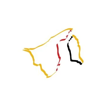 Brunei map icon vector symbol Stock Illustration