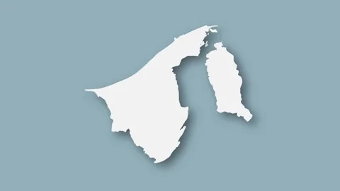 Brunei Map Zoom Out from World Map Animation Background Stock Footage 339229437