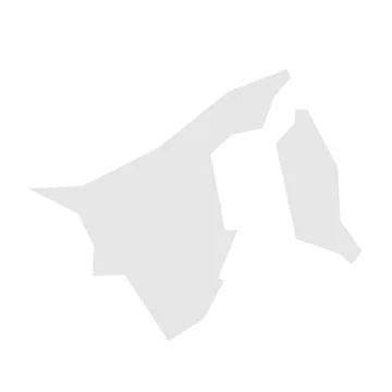 Brunei simplified vector map Stock Illustration