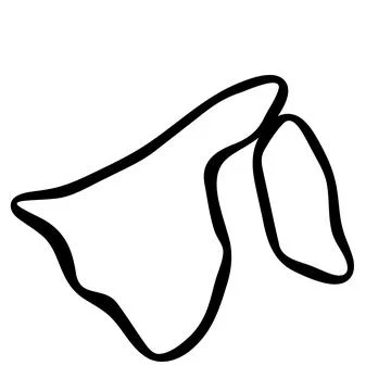 Brunei simplified vector map Stock Illustration