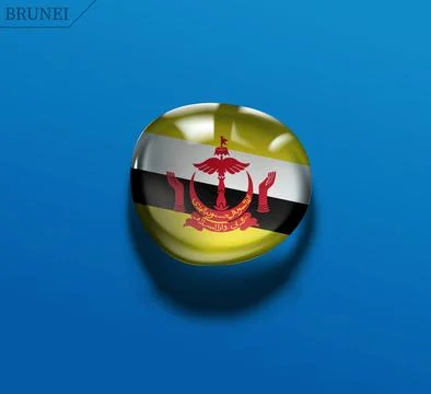 Brunei water drop Stock Illustration