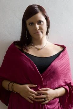 Brunette casting shoot Stock Photos