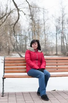 Brunette middle-aged Stock Photos