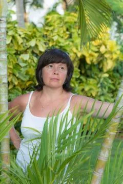 Brunette middle-aged Fotos Stock