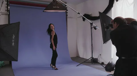 Brunette Model Calls for Makeup Stock Footage 35297027