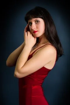 Brunette portrait Stock Photos