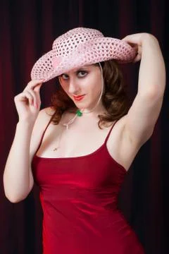 Brunette portrait Stock Photos