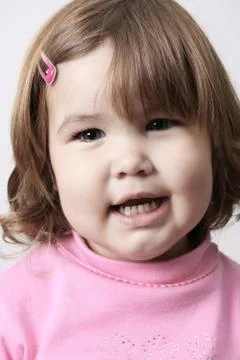 Brunette Toddler Foto stock