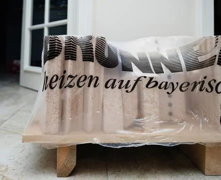 Brunner Fireclay Bricks for Heating Installation Stock Photos