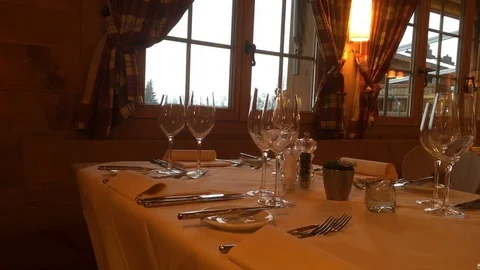 Bruno restaurant inside shots 2 Stock Footage 121476486