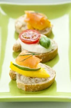 Bruschetta Appetizers Foto stock