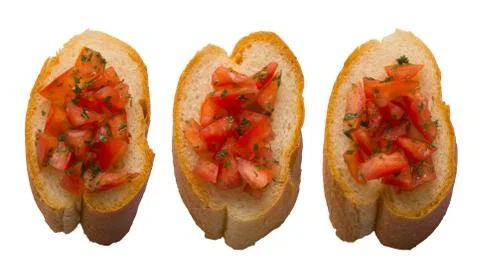 Bruschetta bread Stock Photos