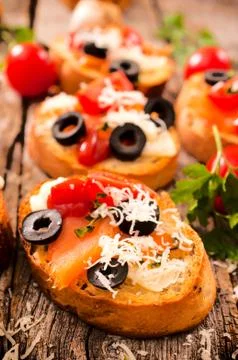 Bruschetta Stock Photos
