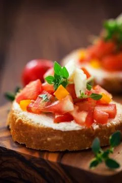 Bruschetta Stock Photos