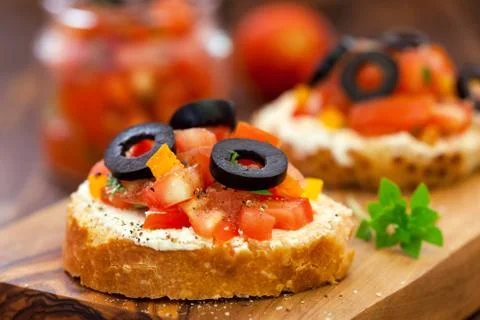 Bruschetta Foto stock