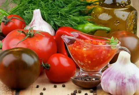 Bruschetta Sauce Stock Photos