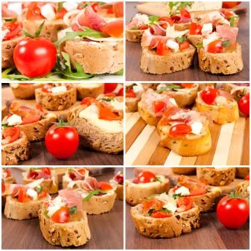 Bruschetta time Stock Photos