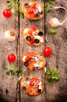 Bruschettas Stock Photos