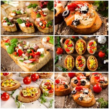 Bruschettas Stock Photos
