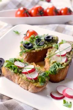 Bruschettas Stock Photos