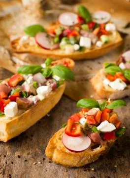 Bruschettas Stock Photos