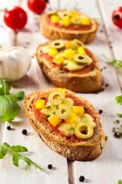 Bruschettas Stock Photos